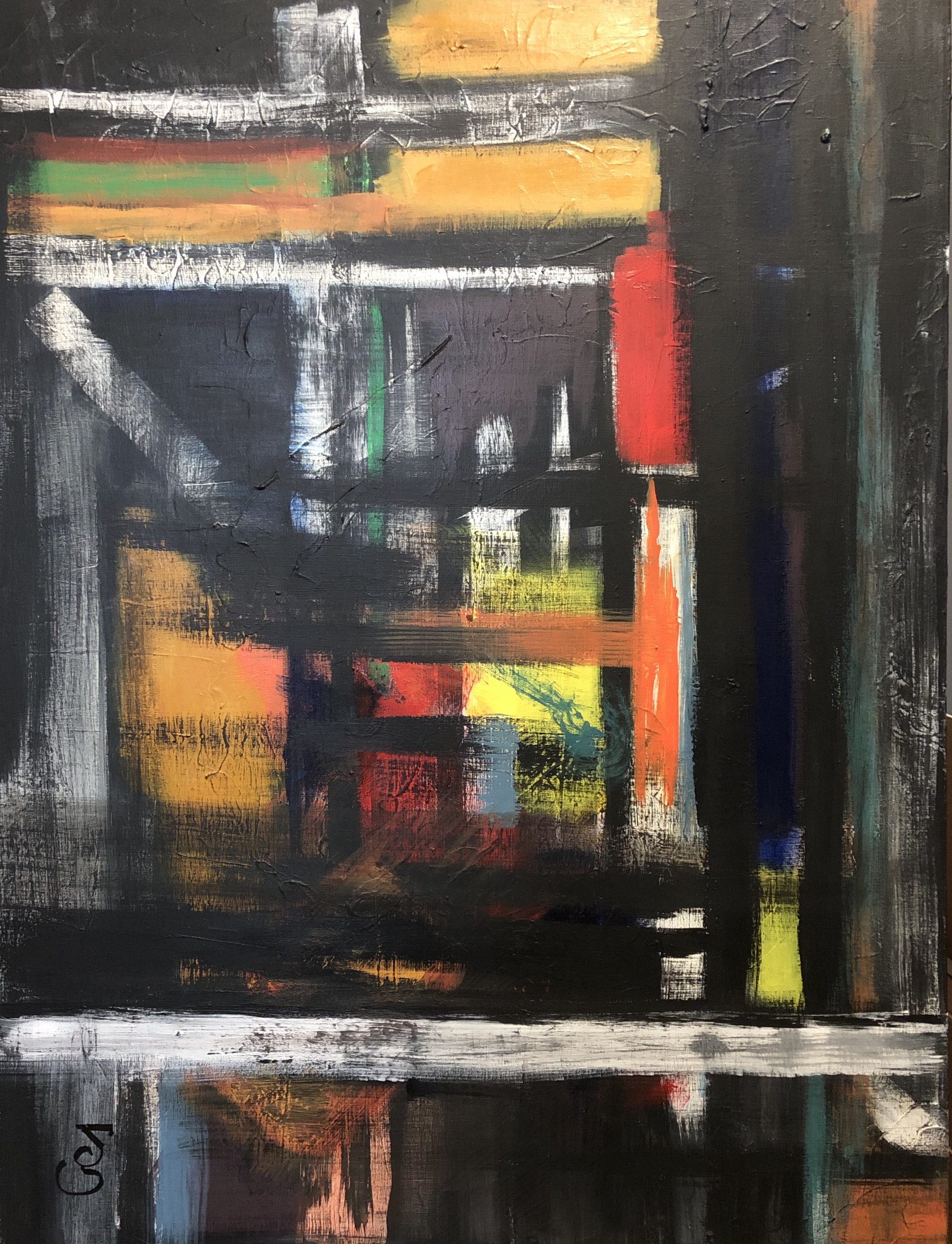 no.49 Temple by g Acrylic on Canvas 36x48 inches Original art