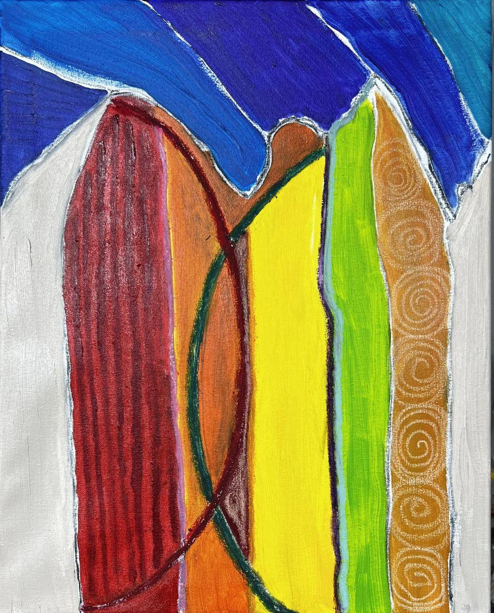 Edge XXVIII 16 x 20 Acrylic - Oil Pastel $1100.00